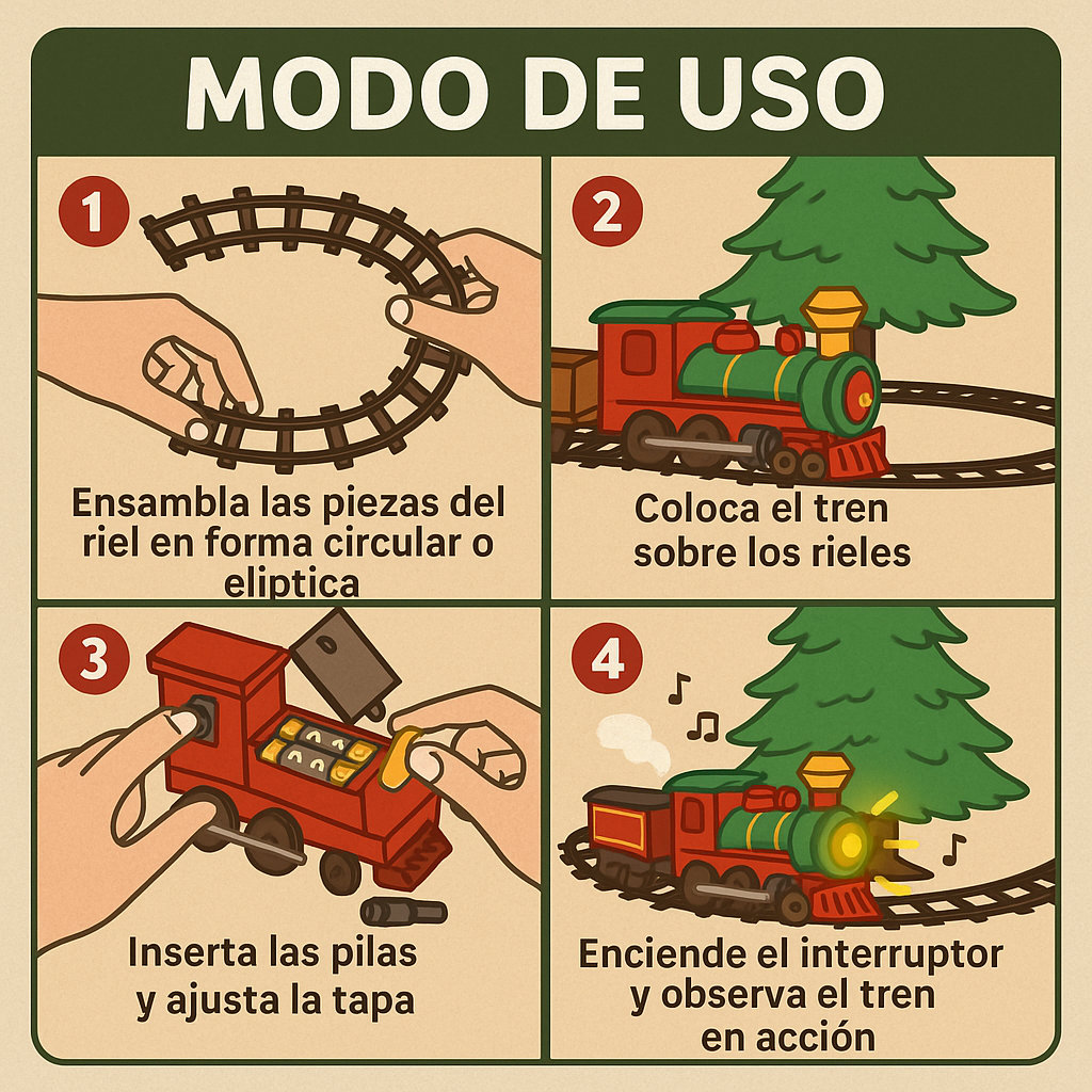 Tren Eléctrico Navideño