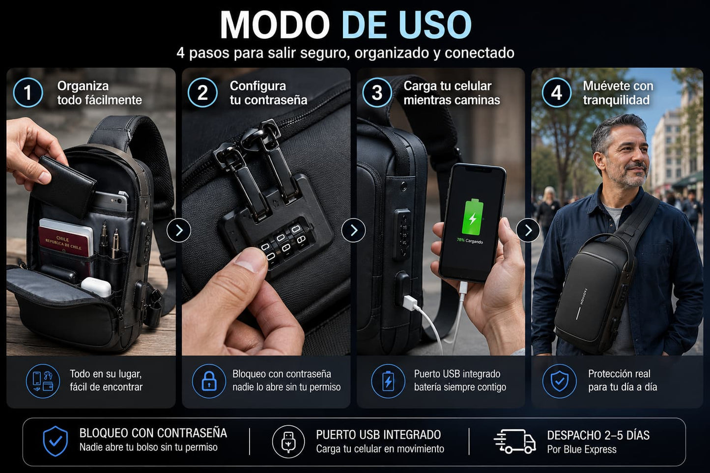 SafeCarry Pro 2x1 — Sal a la Calle Sin Miedo a que Te Roben