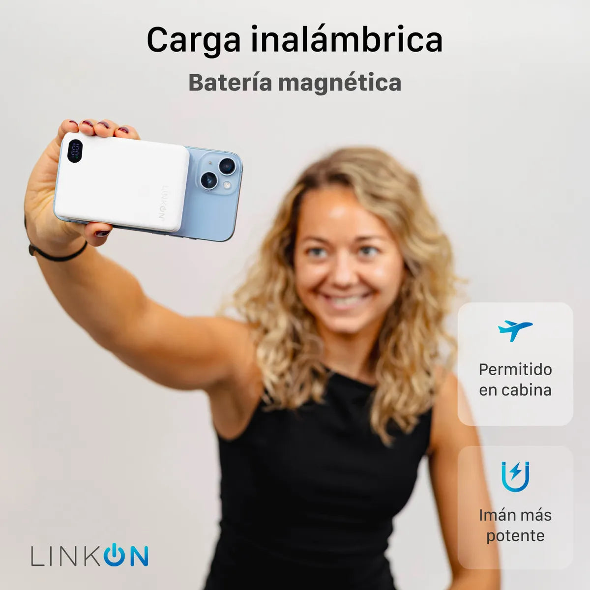 Batería Portátil Magnética Inalámbrica Iphone 2x1 – Carga Segura sin Cables – Energía Confiable Todo el Día