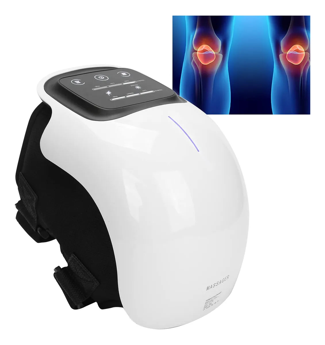 Rodillera Inalámbrica – Calor y Masaje – Ayuda a aliviar el dolor de rodilla en minutos desde casa