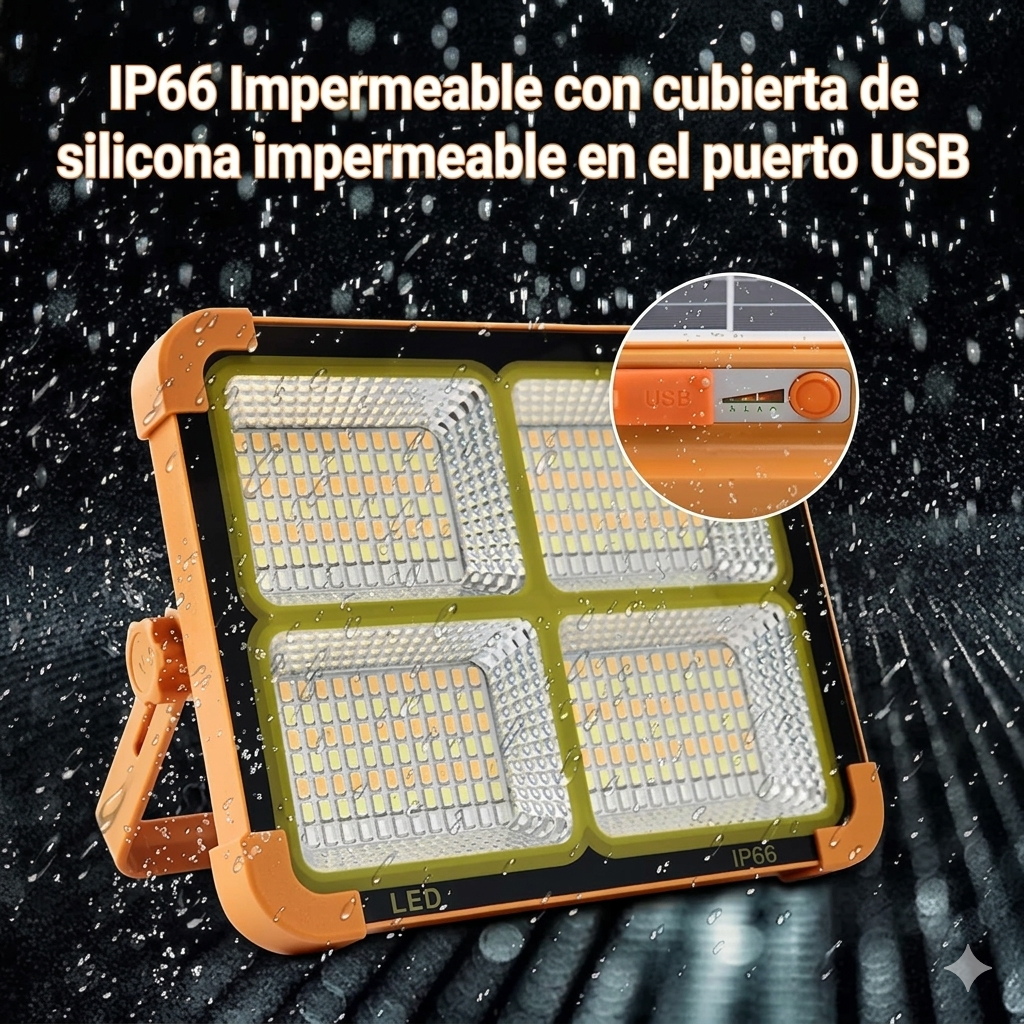 2x1 - SolarPro 2000 - Ilumina cualquier rincón sin enchufes ni facturas