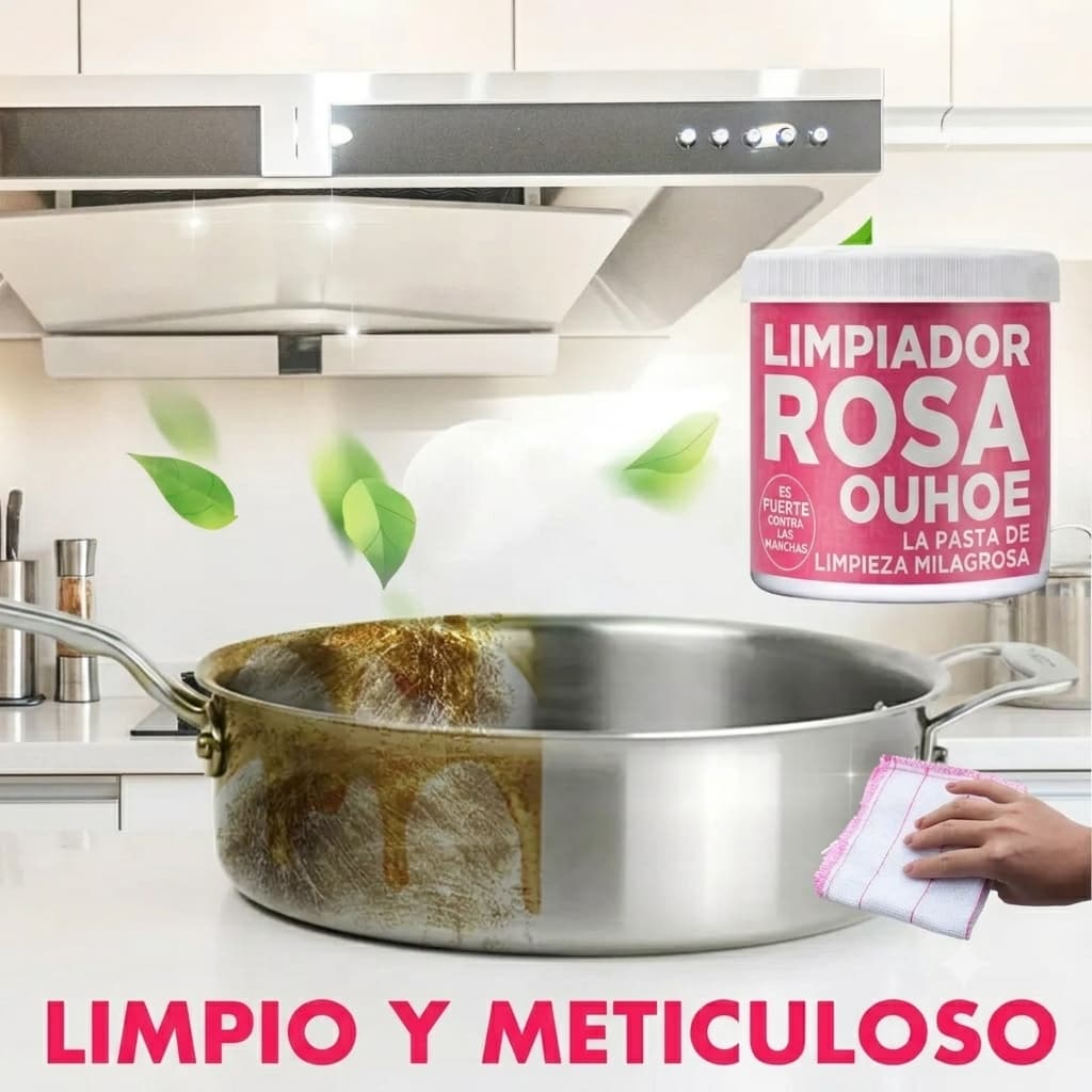 PinkClean Pro — Elimina Manchas Imposibles con Una Sola Pasada