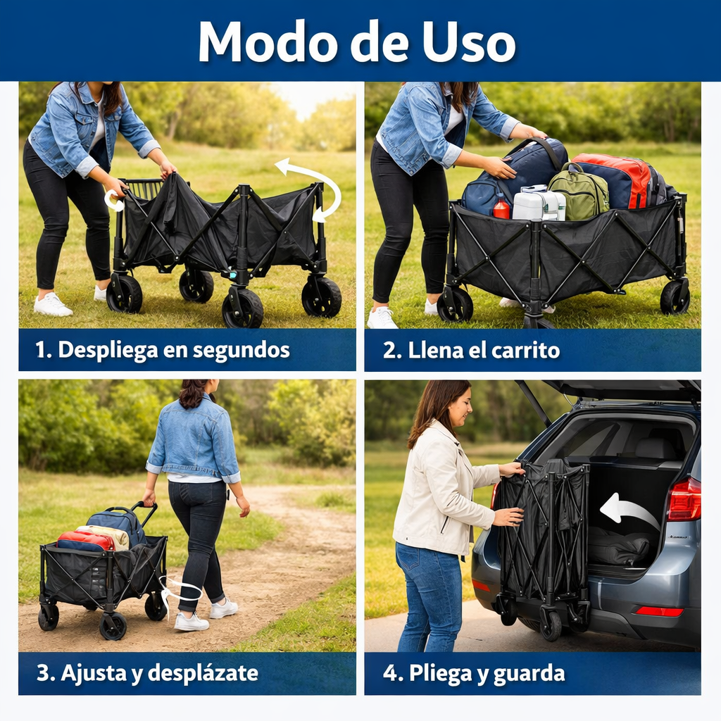 CargoFlex – El Carrito que Carga Todo Sin Esfuerzo