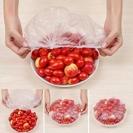 Bolsas Elásticas para Platos — Conserva tus comidas en segundos — Frescas, limpias y listas para el día siguiente
