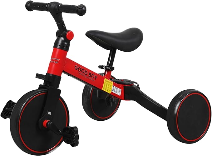 Triciclo Plegable 3 en 1 – Crece con Tu Niño de Correpasillos a Pedales en Segundos