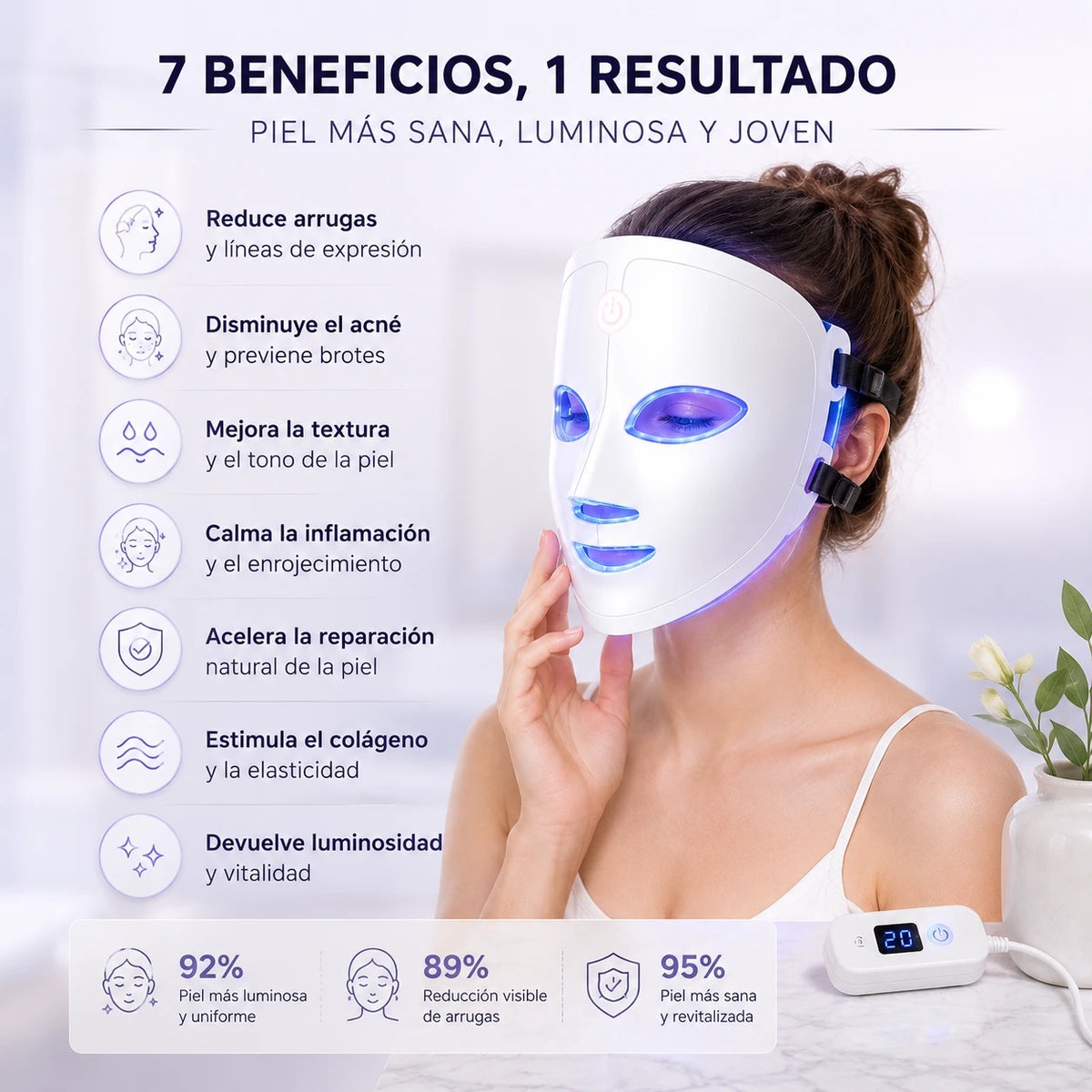 LumiFace - Rejuvenece tu Piel en Casa con Luz LED