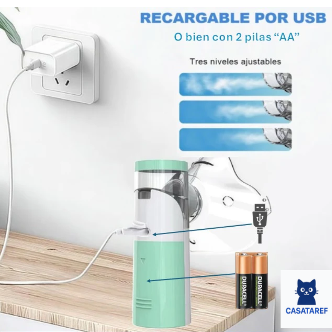 OFERTA PACK: Nebulizador Portátil Infantil + Oxímetro