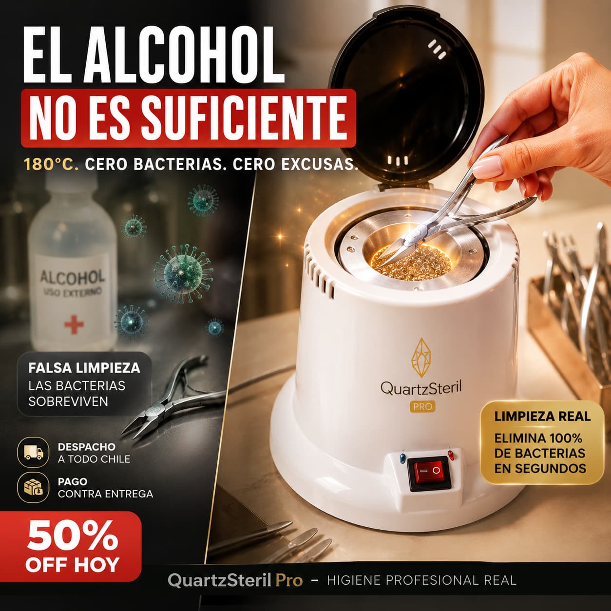 QuartzSteril Pro — Instrumental Siempre Libre de Bacterias