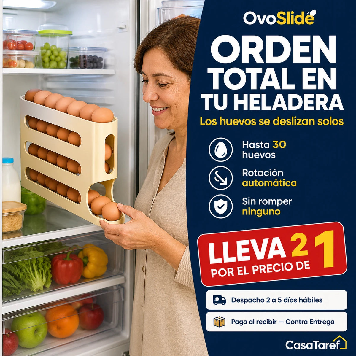 OvoSlide - 2x1: Orden Total en tu Refri
