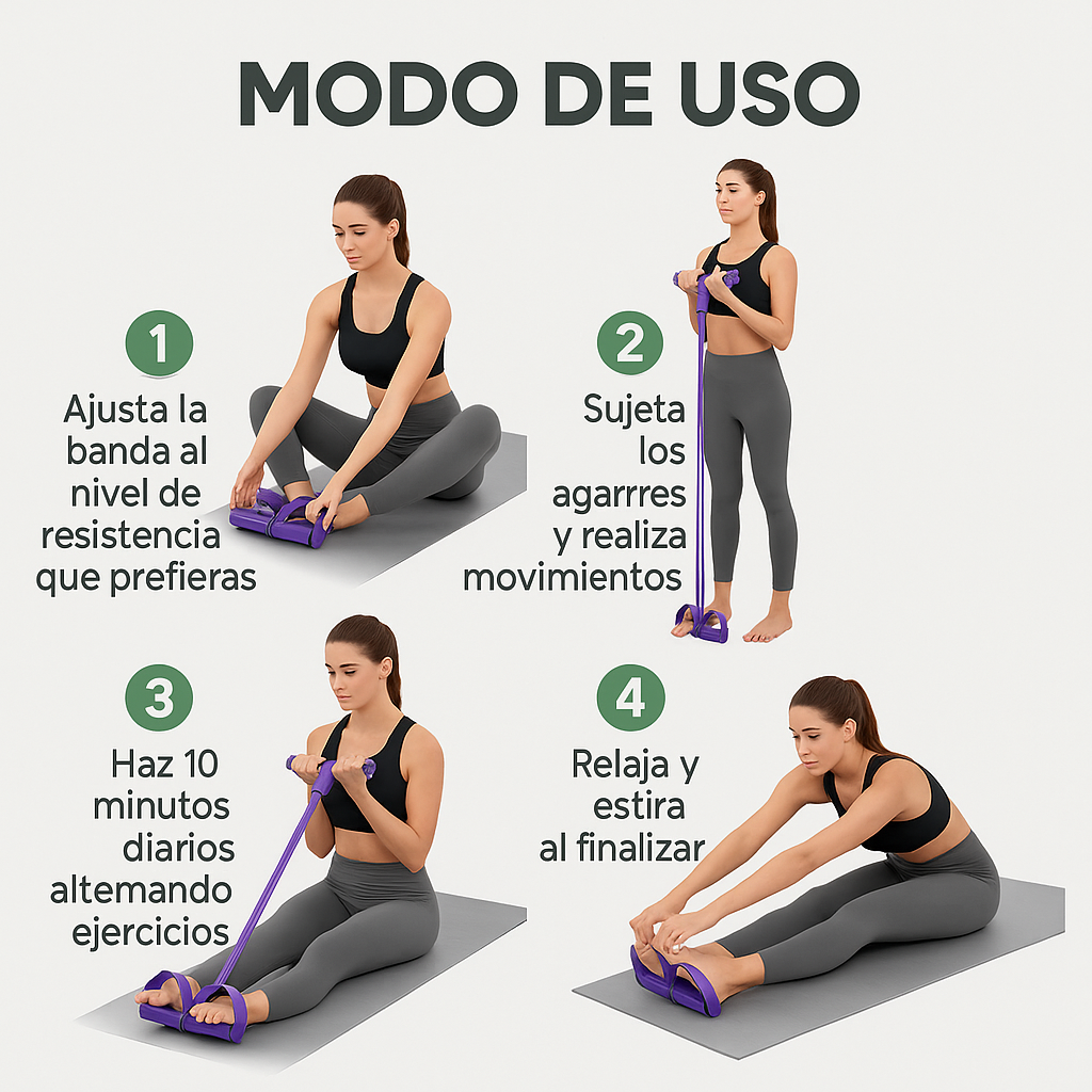 2x1 -Bandas Elásticas Pro – Entrena sin máquinas – Recupera fuerza y movilidad en solo 10 minutos al día