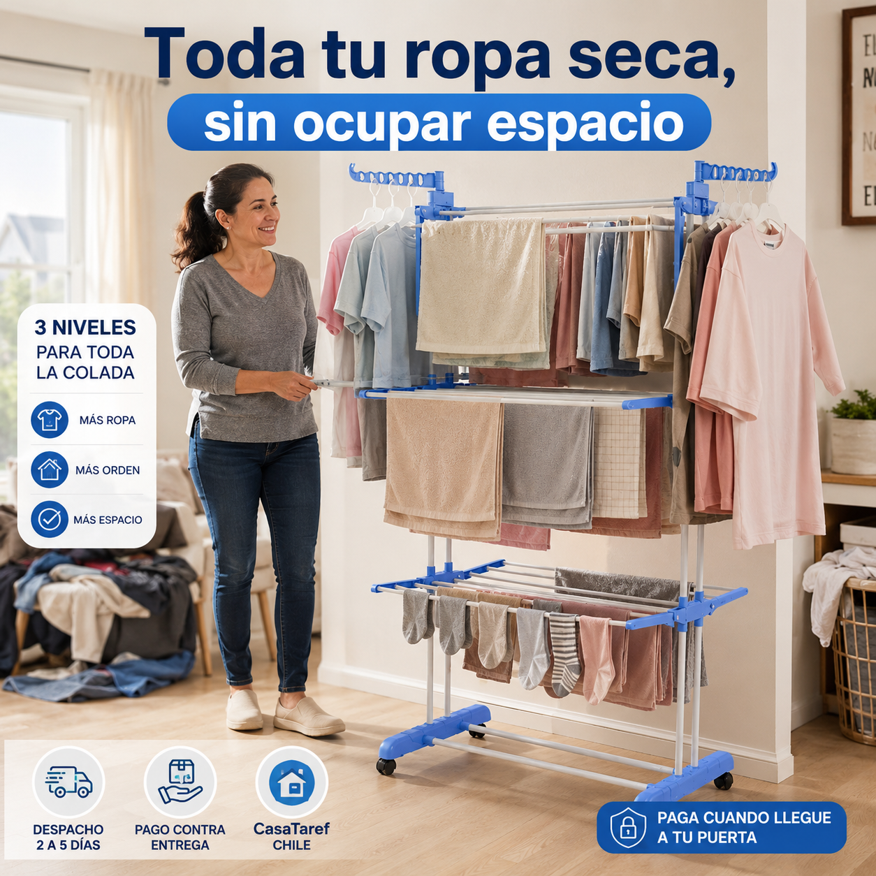 SecoFlex Pro - Seca Toda tu Ropa Sin Salir de Casa