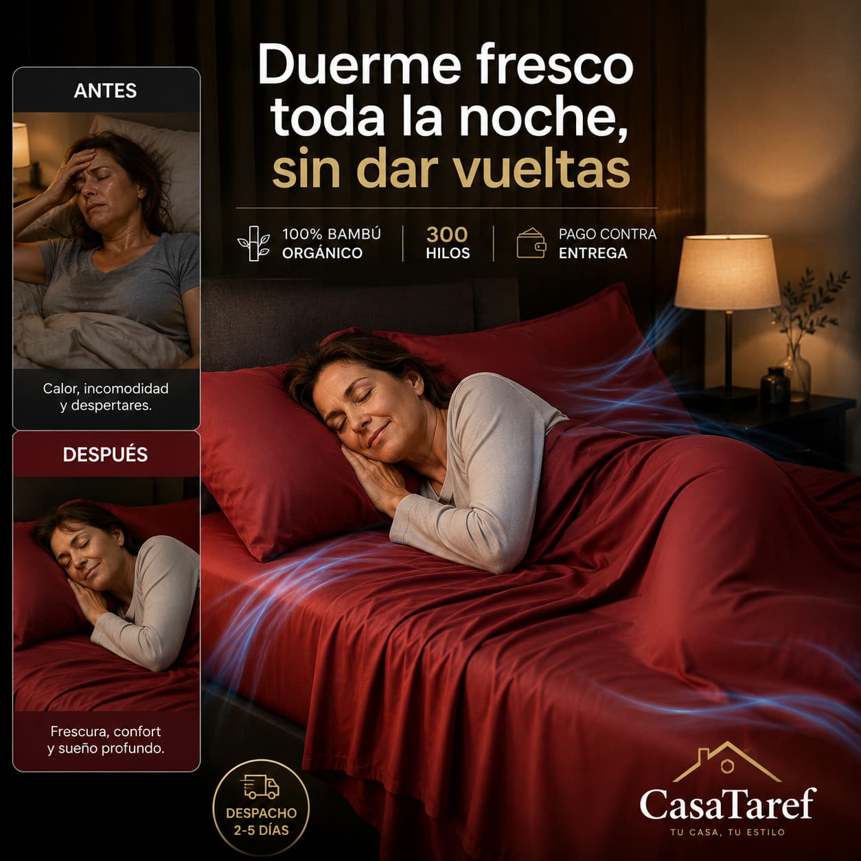 BambuRest - Duerme Fresco Toda la Noche, Sin Dar Vueltas