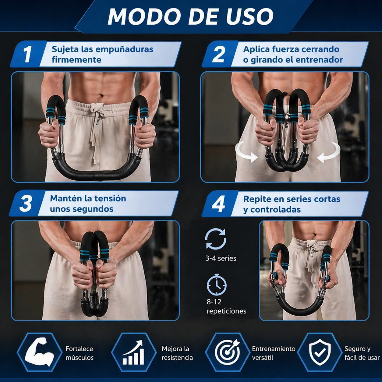 Entrenador Multifuerza – Ejercicio en Casa – Más fuerza y tono en 15 días