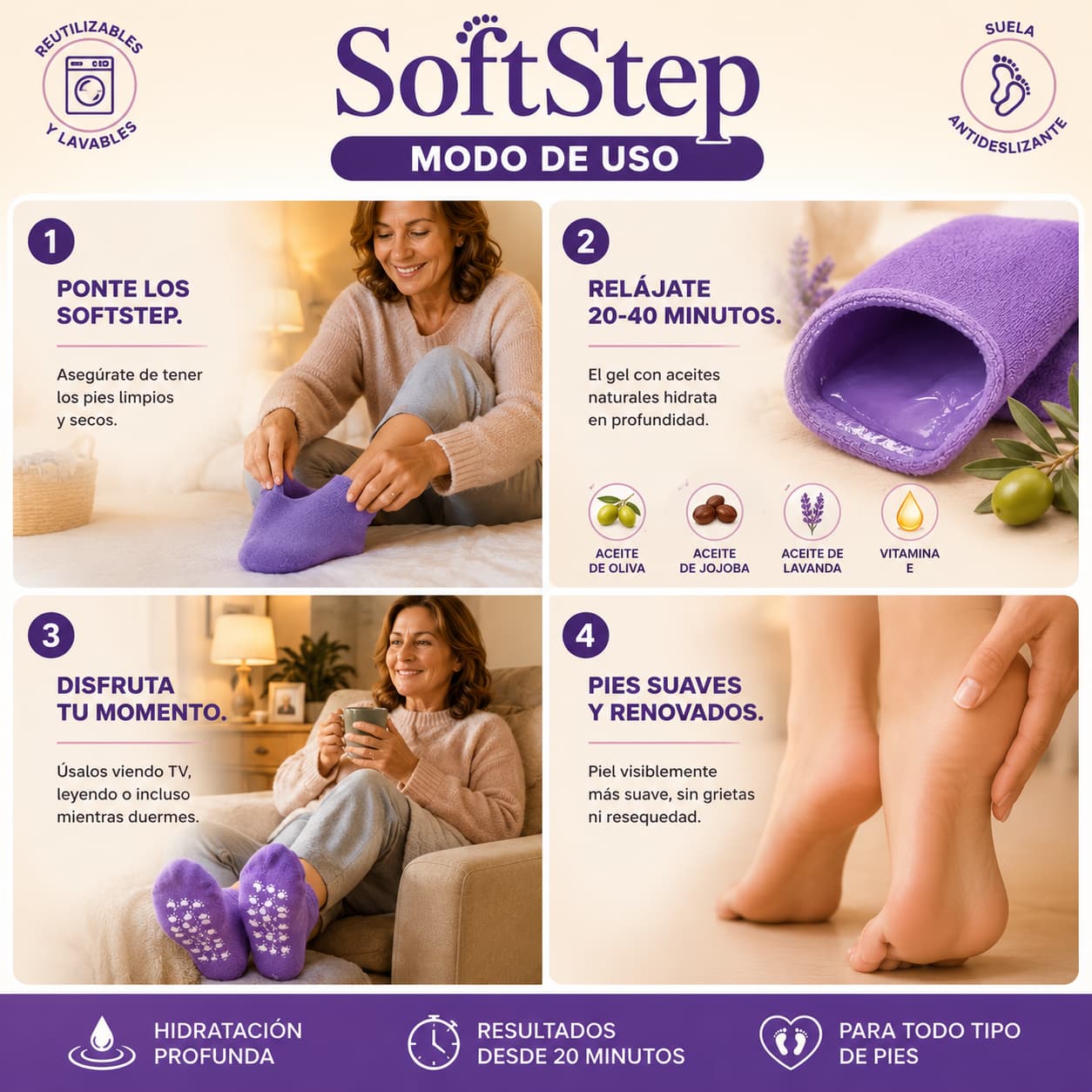 SoftStep — El Spa Para Tus Pies Que Usas Desde el Sofá (2x1)