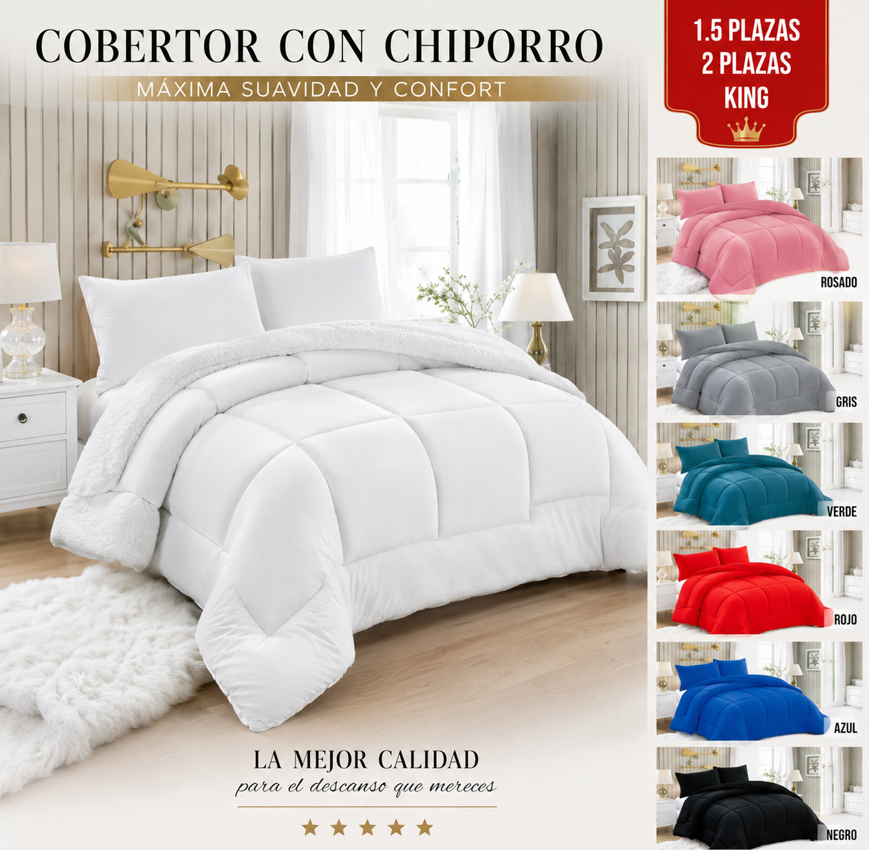 NochePlush — El cobertor que te envuelve en calor desde la primera noche