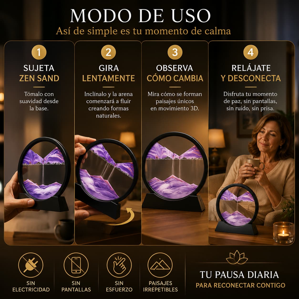 ZenSand — El cuadro que transforma tu espacio en un momento de paz