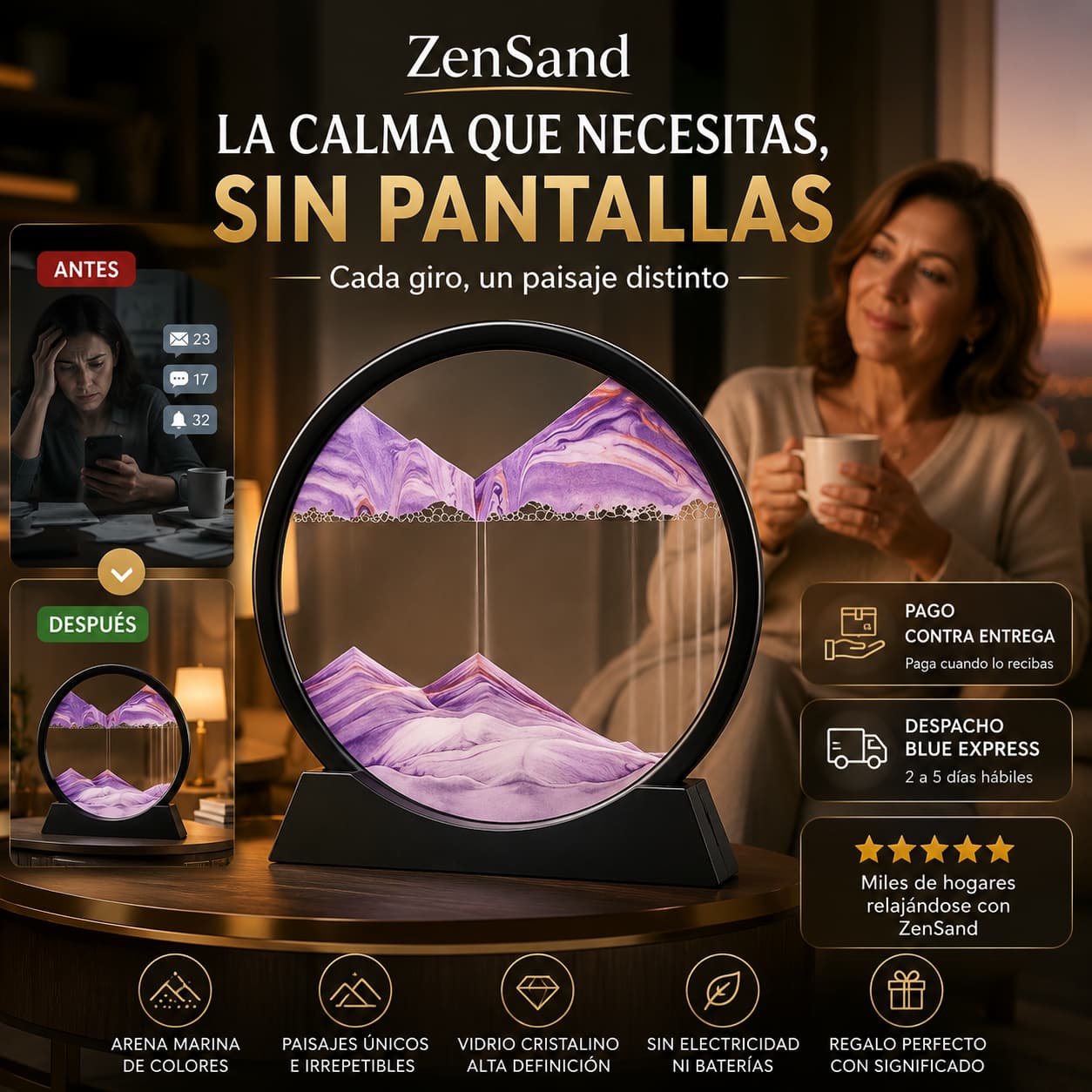 ZenSand — El cuadro que transforma tu espacio en un momento de paz