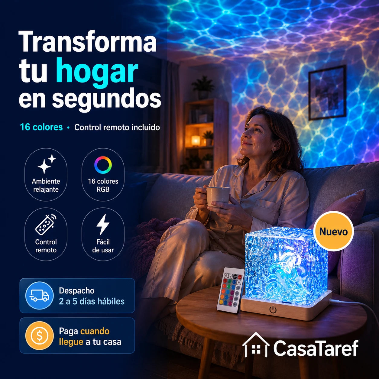 OceanGlow – Transforma tu hogar en un paraíso de luz y color