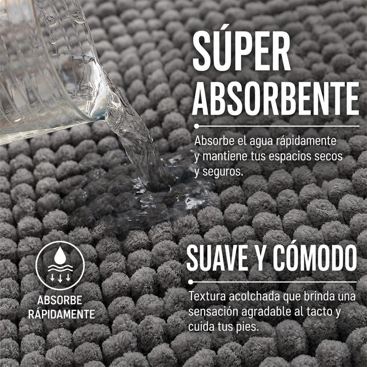 AquaSeca - Tus pies secos al instante al salir de la ducha