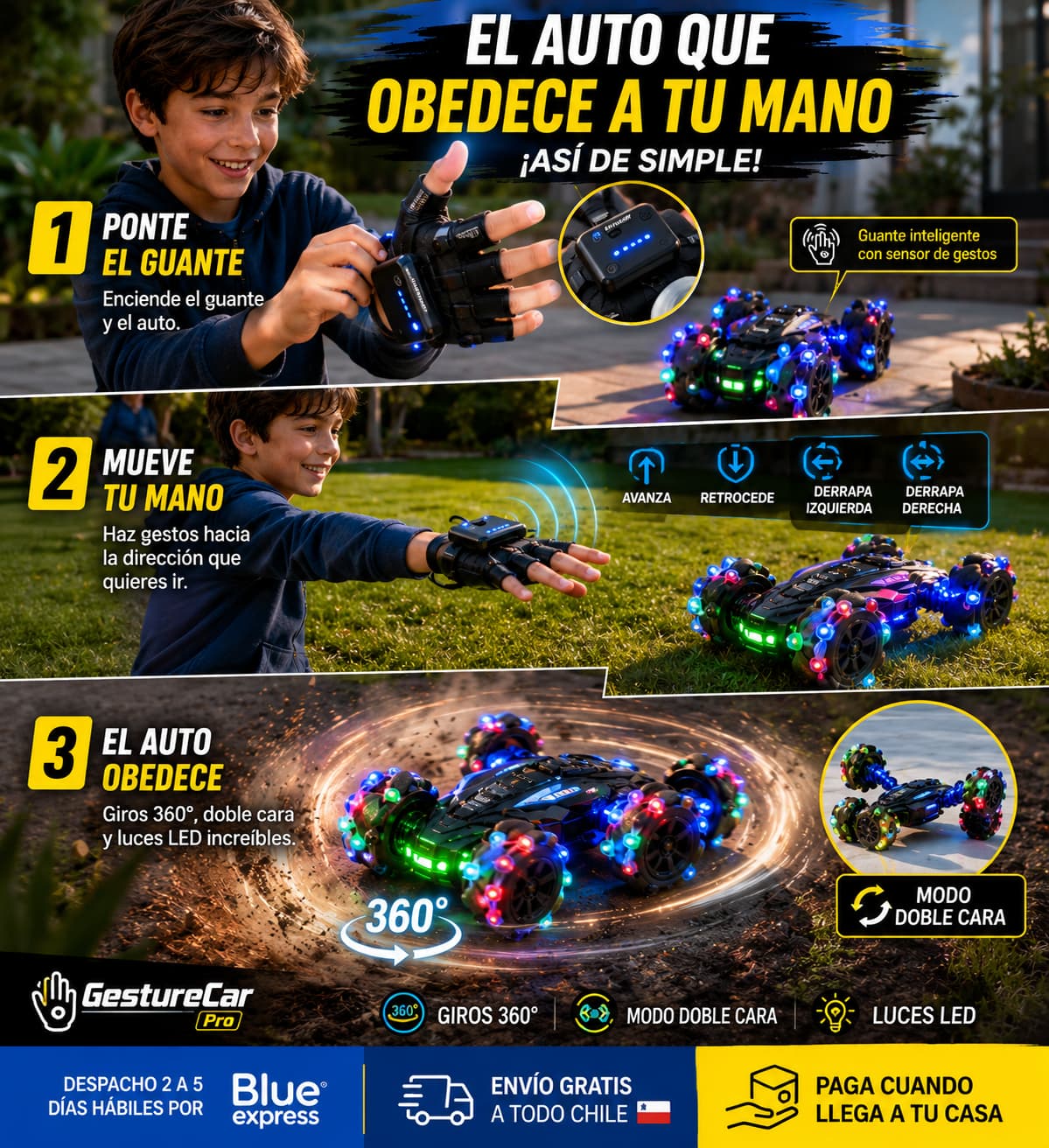 GestureCar Pro - El Regalo del Día del Niño que los Deja sin Palabras