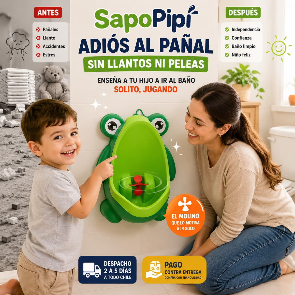 SapoPipí — Enseña a tu hijo a ir al baño solito, jugando