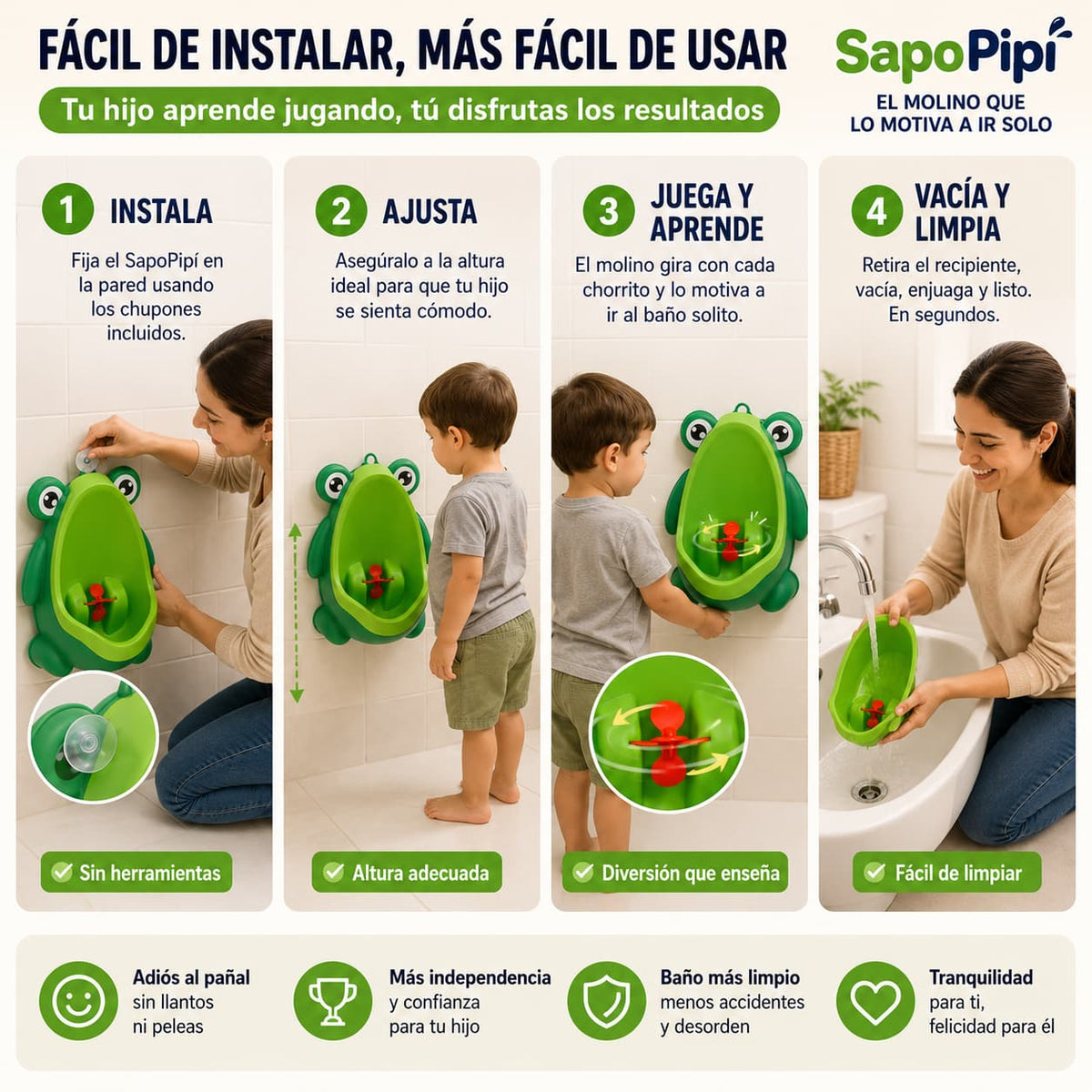 SapoPipí — Enseña a tu hijo a ir al baño solito, jugando