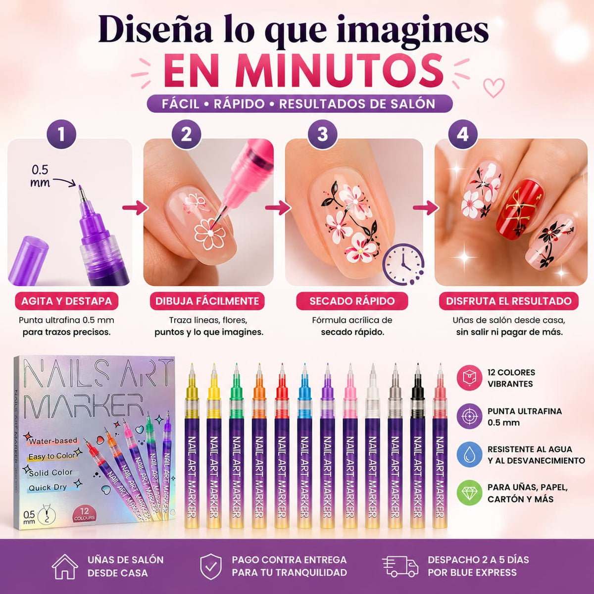 NailDraw Pro - Diseña tus uñas en casa como en el salón