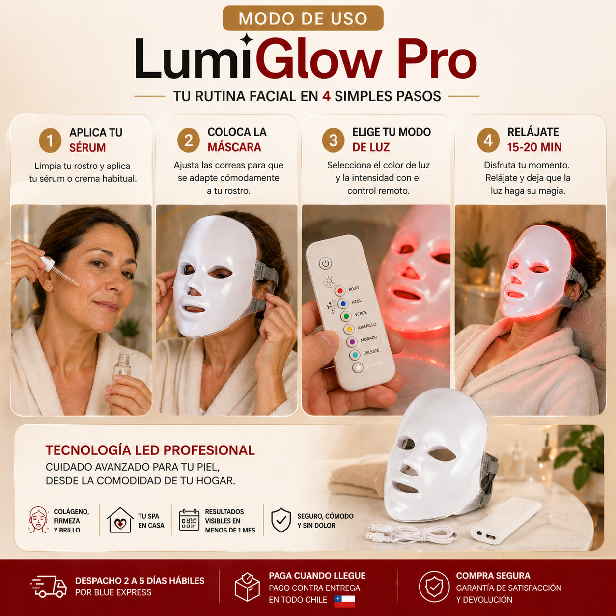 LumiGlow Pro - Rejuvenece tu Piel desde Casa