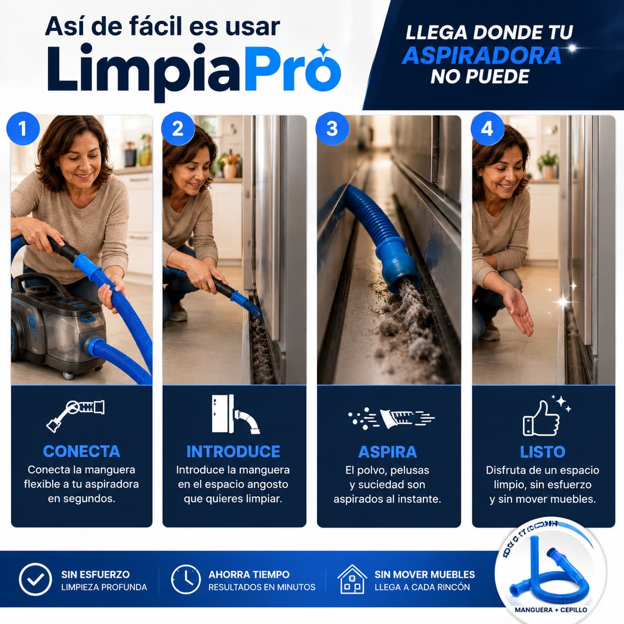LimpiaPro - Llega Donde Tu Aspiradora No Puede