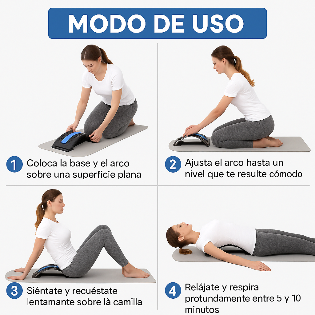 Masajeador Estirador Lumbar – Corrige Postura y Libera Tensión – Alivio en 10 Minutos al Día