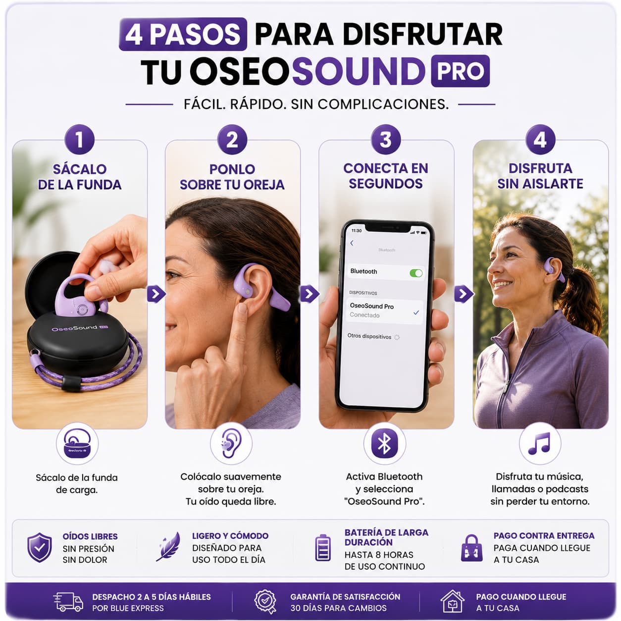 OseoSound Pro — Escucha Todo Sin Tapar Tus Oídos