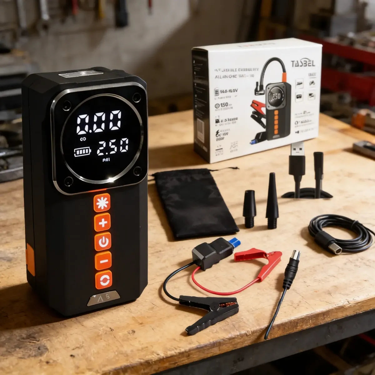 PowerStart 4en1 — Arranca, Infla, Carga e Ilumina desde tu Maletero