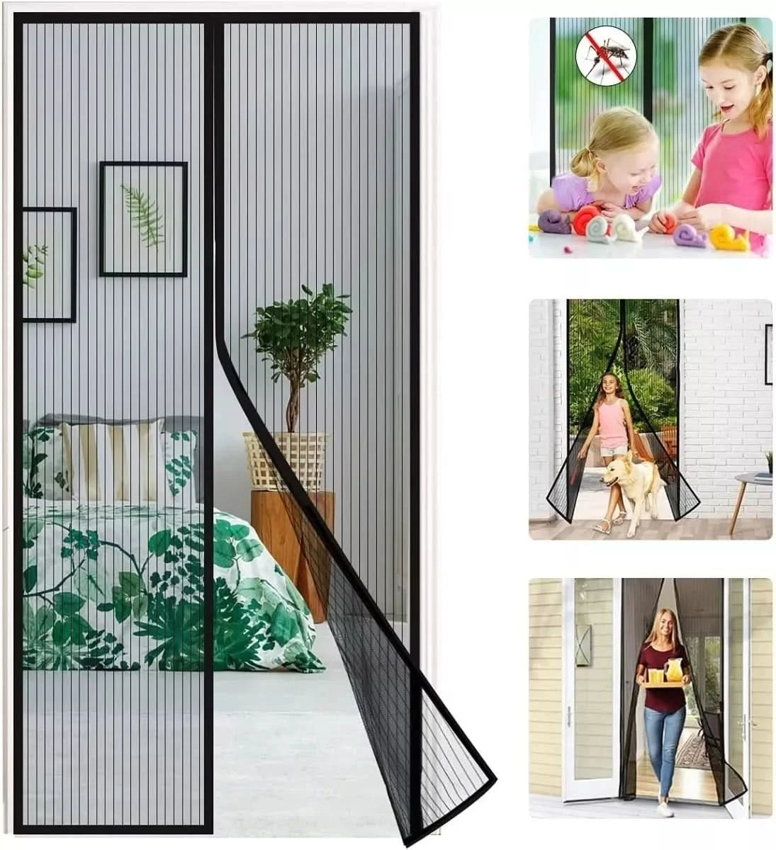 3X1 Puerta Mosquitera – Bloquea moscas y mosquitos – Mantén tu hogar protegido desde el primer día
