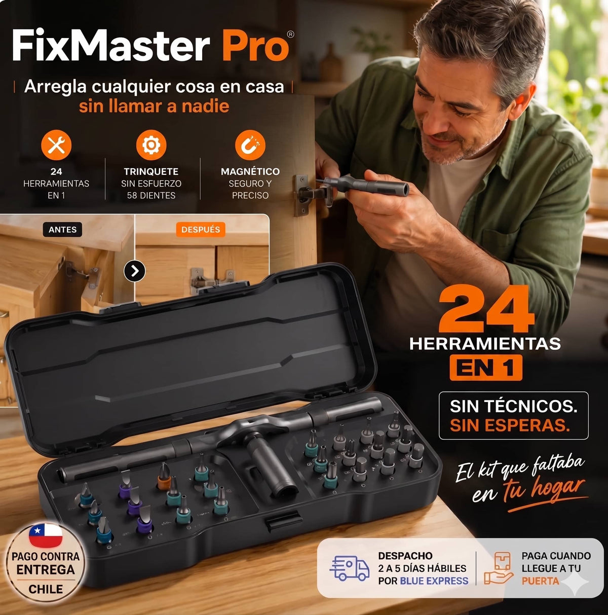 Destornillador Magnético 24 en 1 - 40% OFF