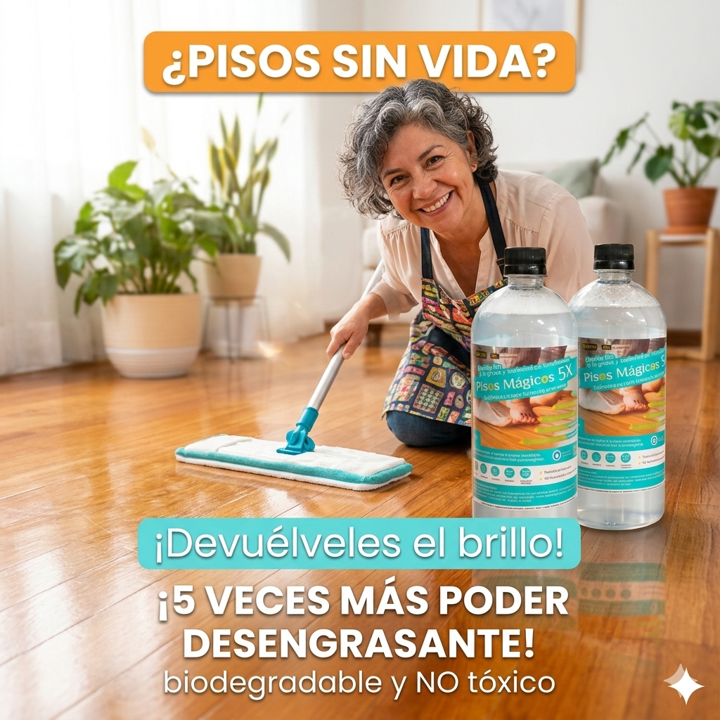 BrillaJuntas™ - 1 LITRO Limpiador de Pisos - Limpieza Profunda