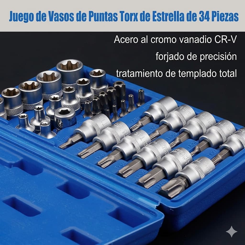 TorxPro 34 - El Set Completo que Nunca te Falla