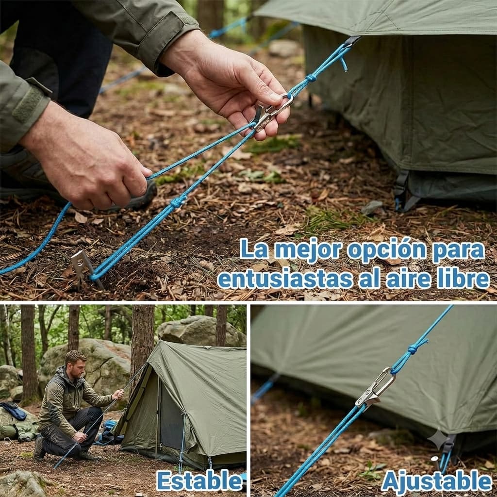 TensaPro - Arma tu carpa en segundos, sin nudos ni problemas