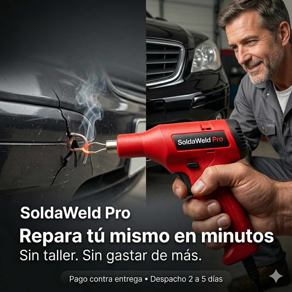 SoldaWeld Pro — Repara plásticos rotos en minutos, sin taller