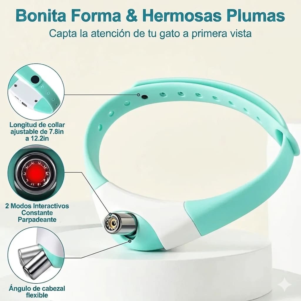 LaserPet 360 - El Collar que Ejercita a tu Gato Solo