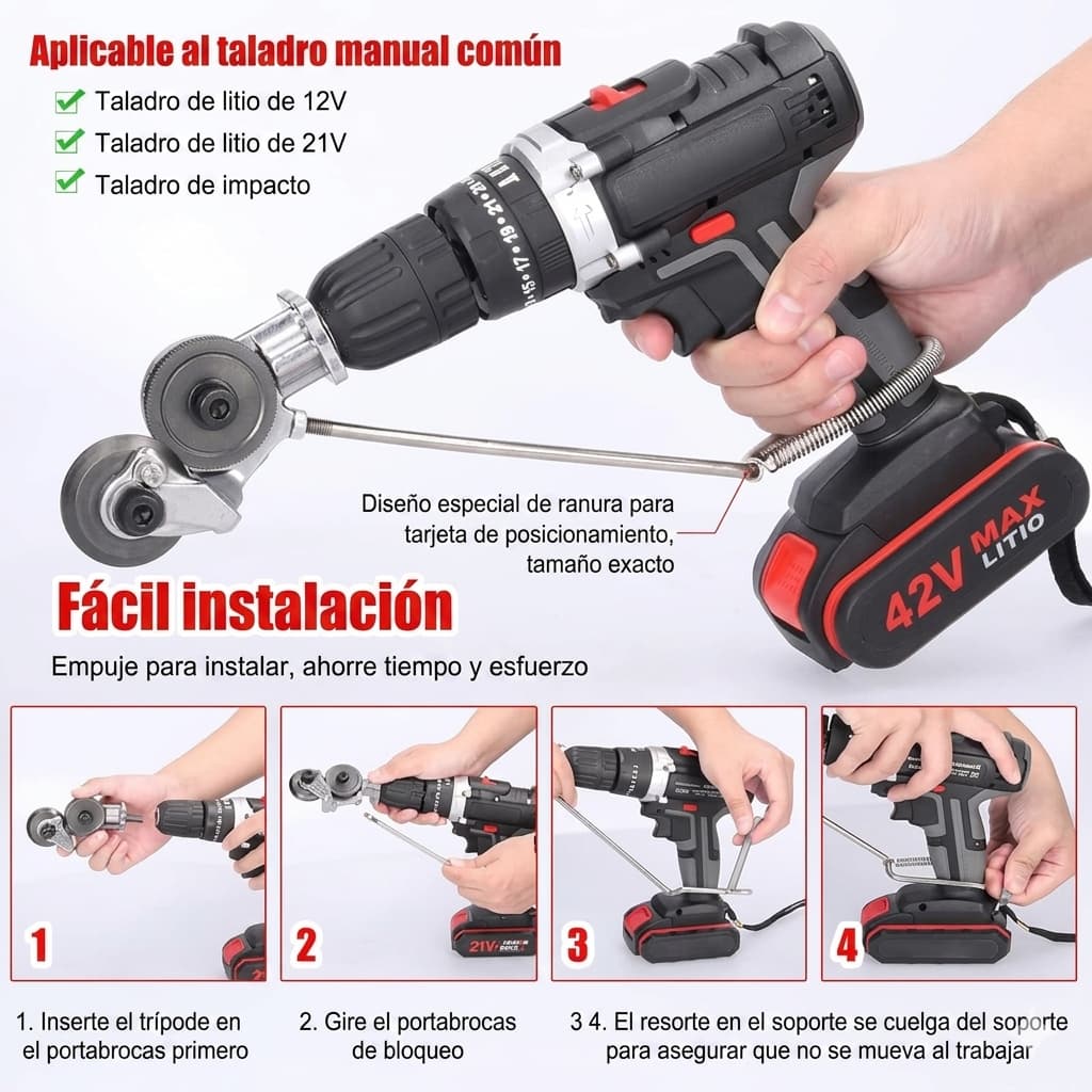 CortaPro Steel — Corta cualquier metal en segundos con tu taladro
