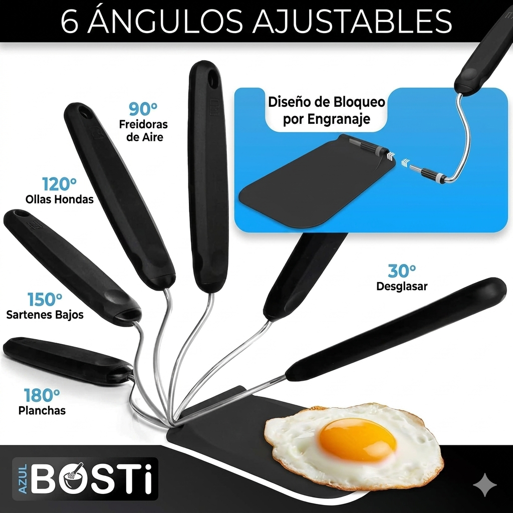 FlexChef™ - La Espátula que se Adapta a Ti
