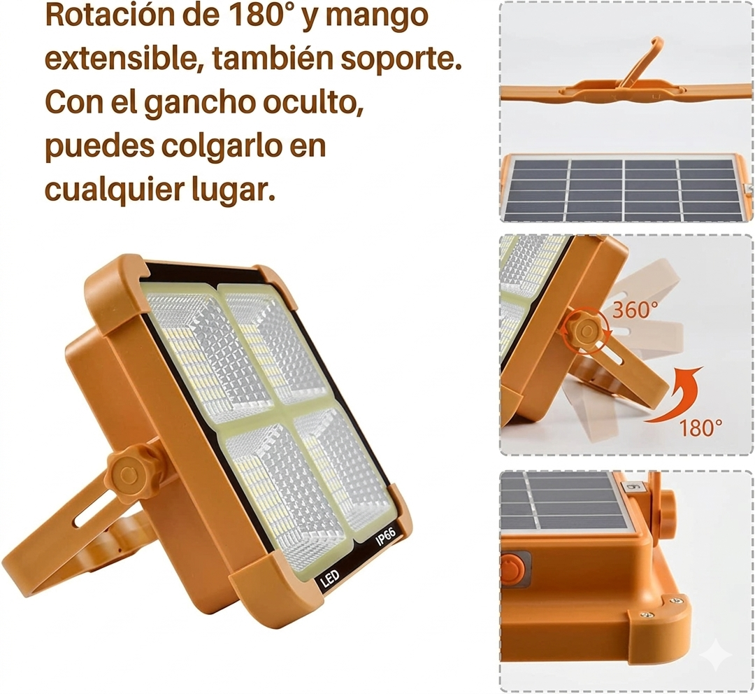 SolarPro 2000 - Ilumina cualquier rincón sin enchufes ni facturas