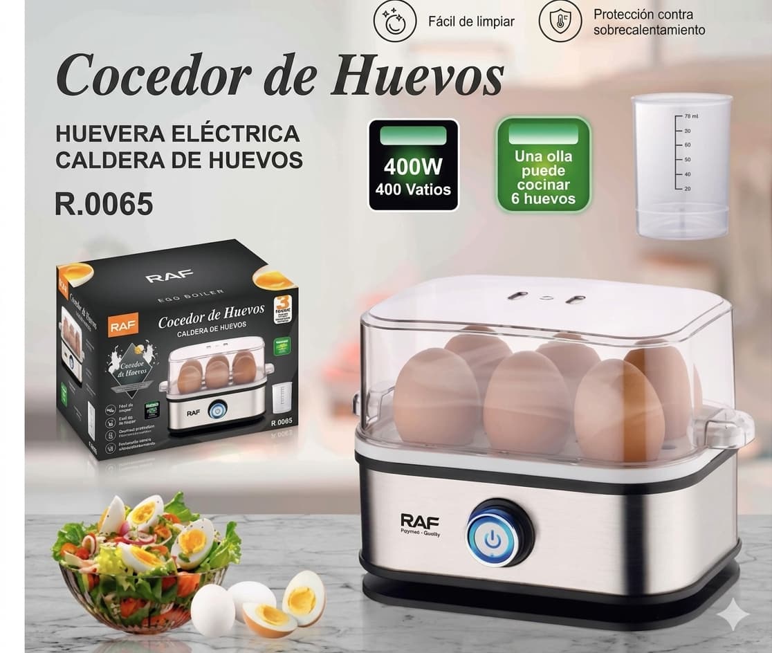 EggChef RAF - Tus Huevos Perfectos Sin Vigilar la Olla
