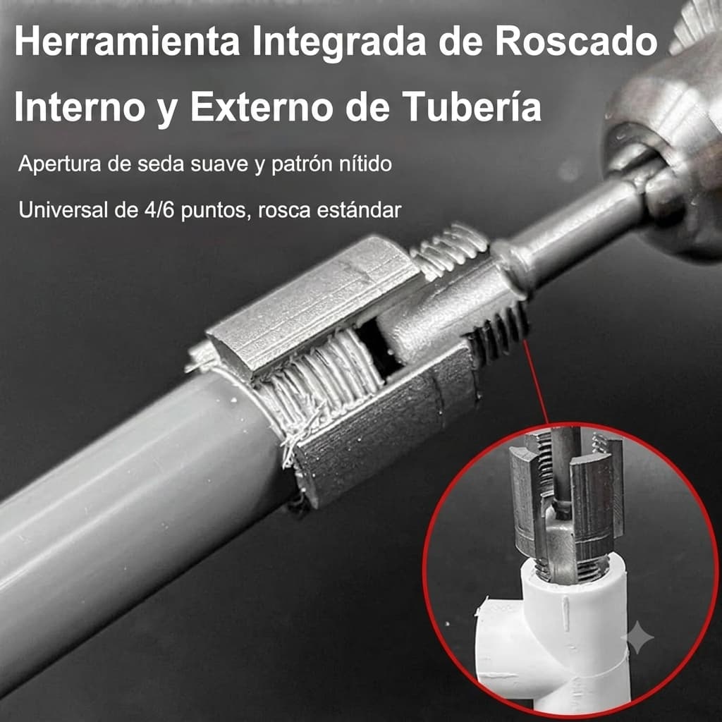 RoscaPro - Rosca tubos PVC y PPR con tu taladro en segundos