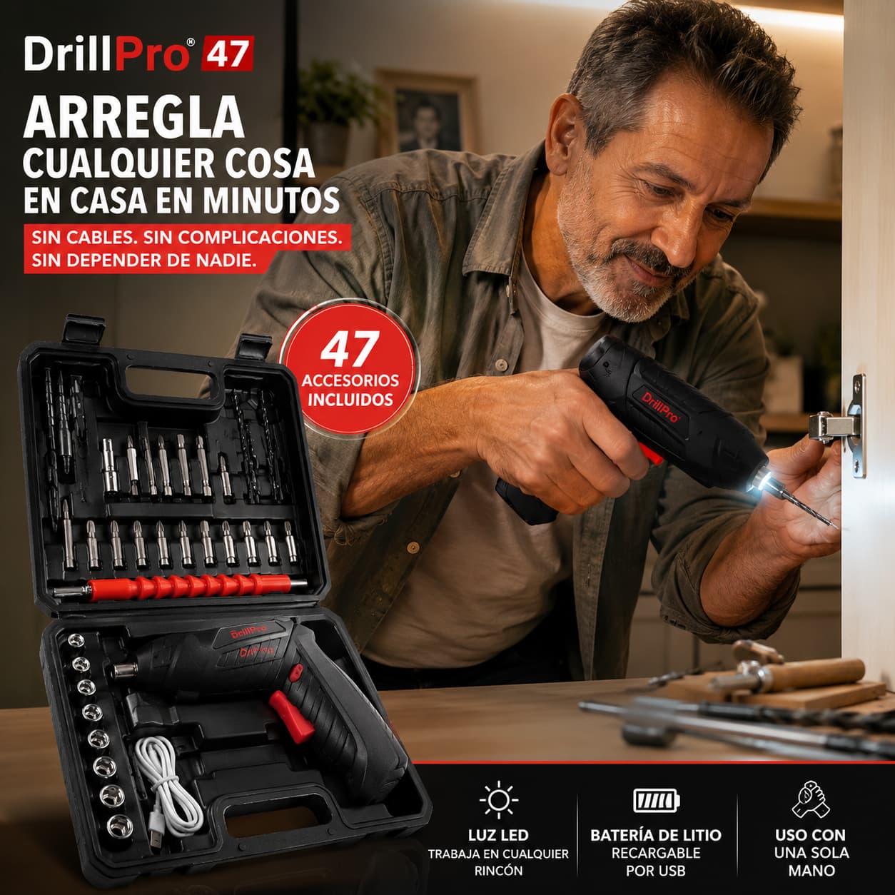 DrillPro 47 — Arregla cualquier cosa en casa sin esfuerzo