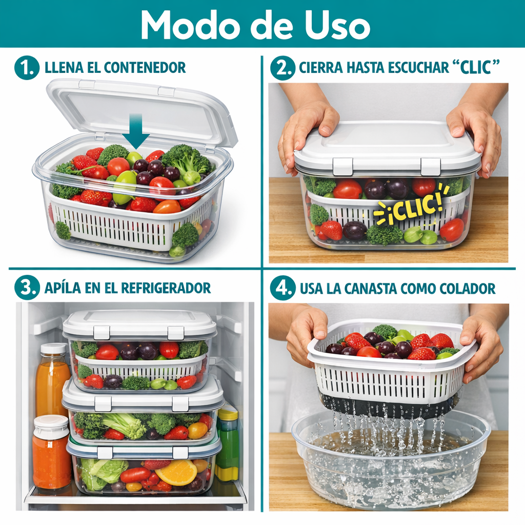 FreshBox Pro - Tus Frutas y Verduras Frescas el Doble de Tiempo