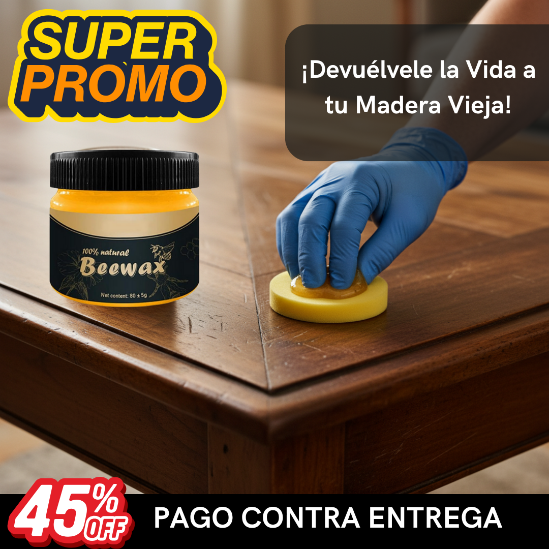 Cera Beewax Natural – Restaura y Protege la Madera – Brillo duradero y seguro en solo minutos