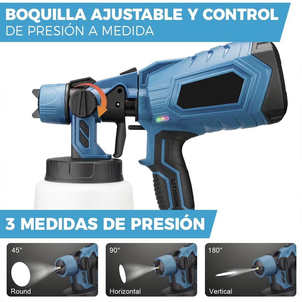 Pistola Pulverizadora Pintura – Inalámbrica – Renueva tu Casa en Menos Tiempo y sin Gastar de Más