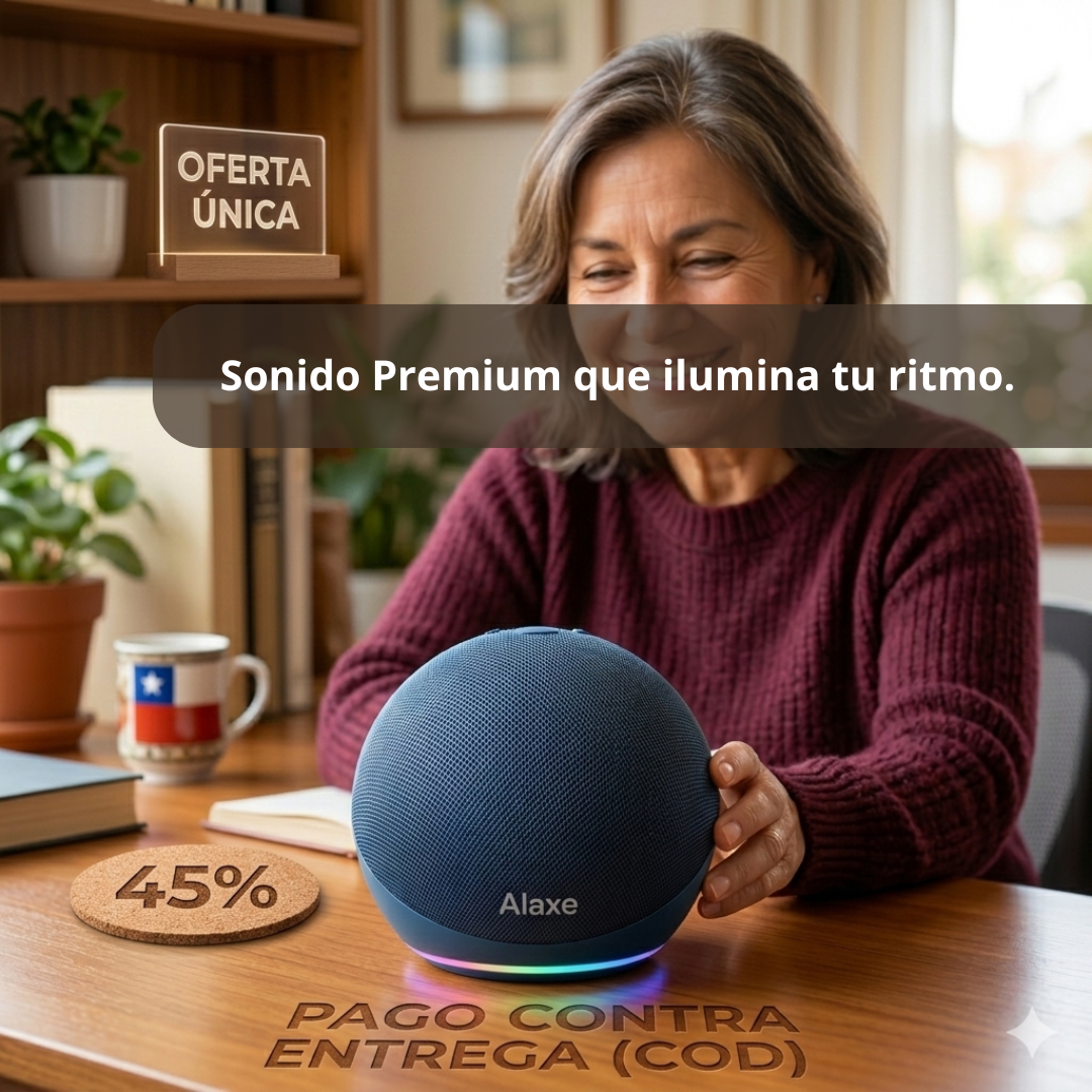 Parlante Bluetooth Esférico — Conecta tu música al instante — Sonido potente con luces RGB en cualquier espacio