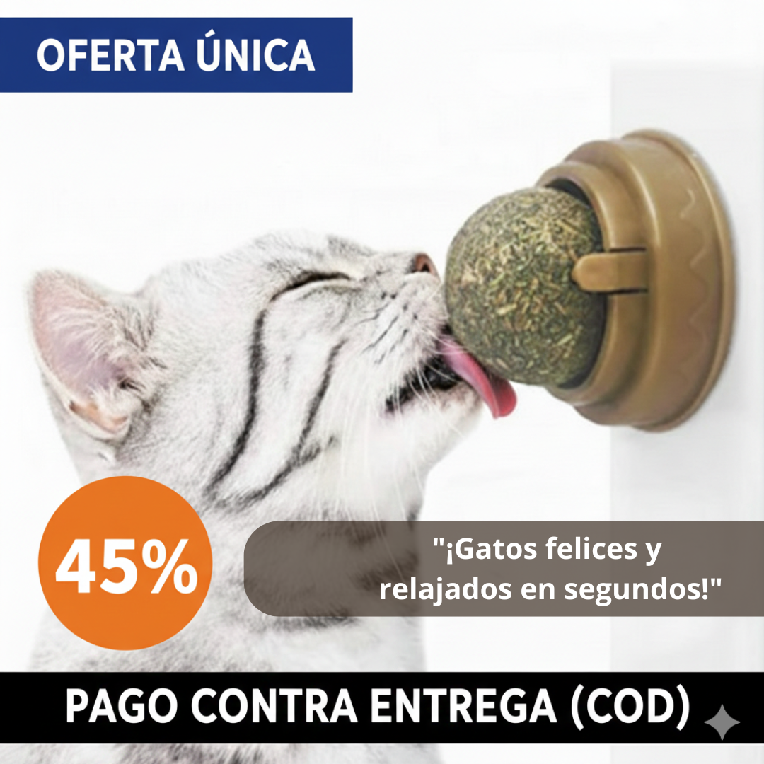 Bola Catnip Natural - Estimula y Entretiene - Diversión y Bienestar en Minutos